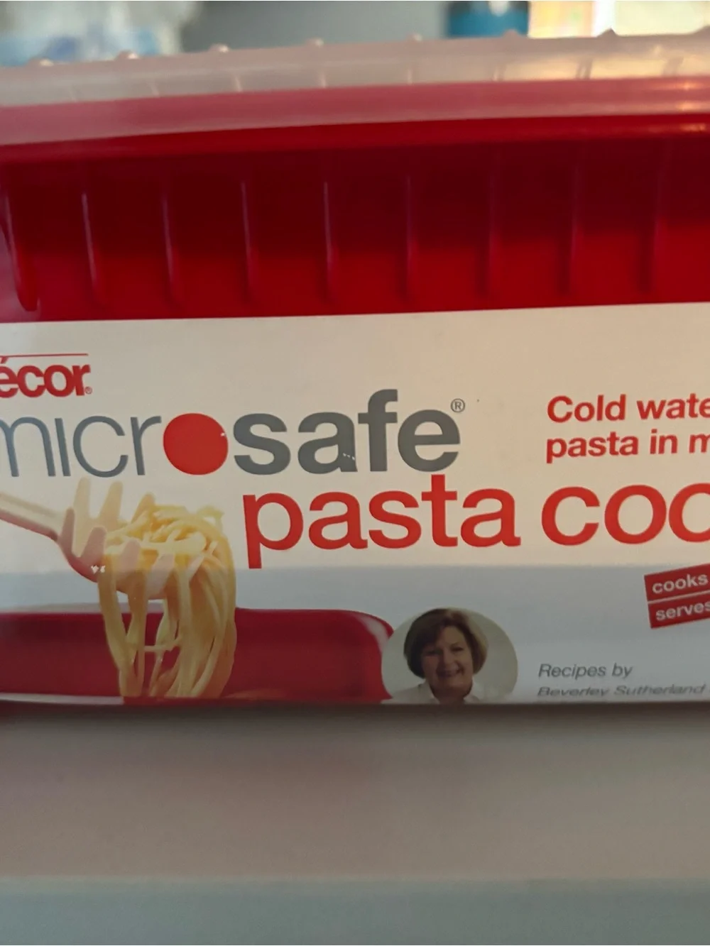 Microsafe Red Pasta Cooker - BPA Free